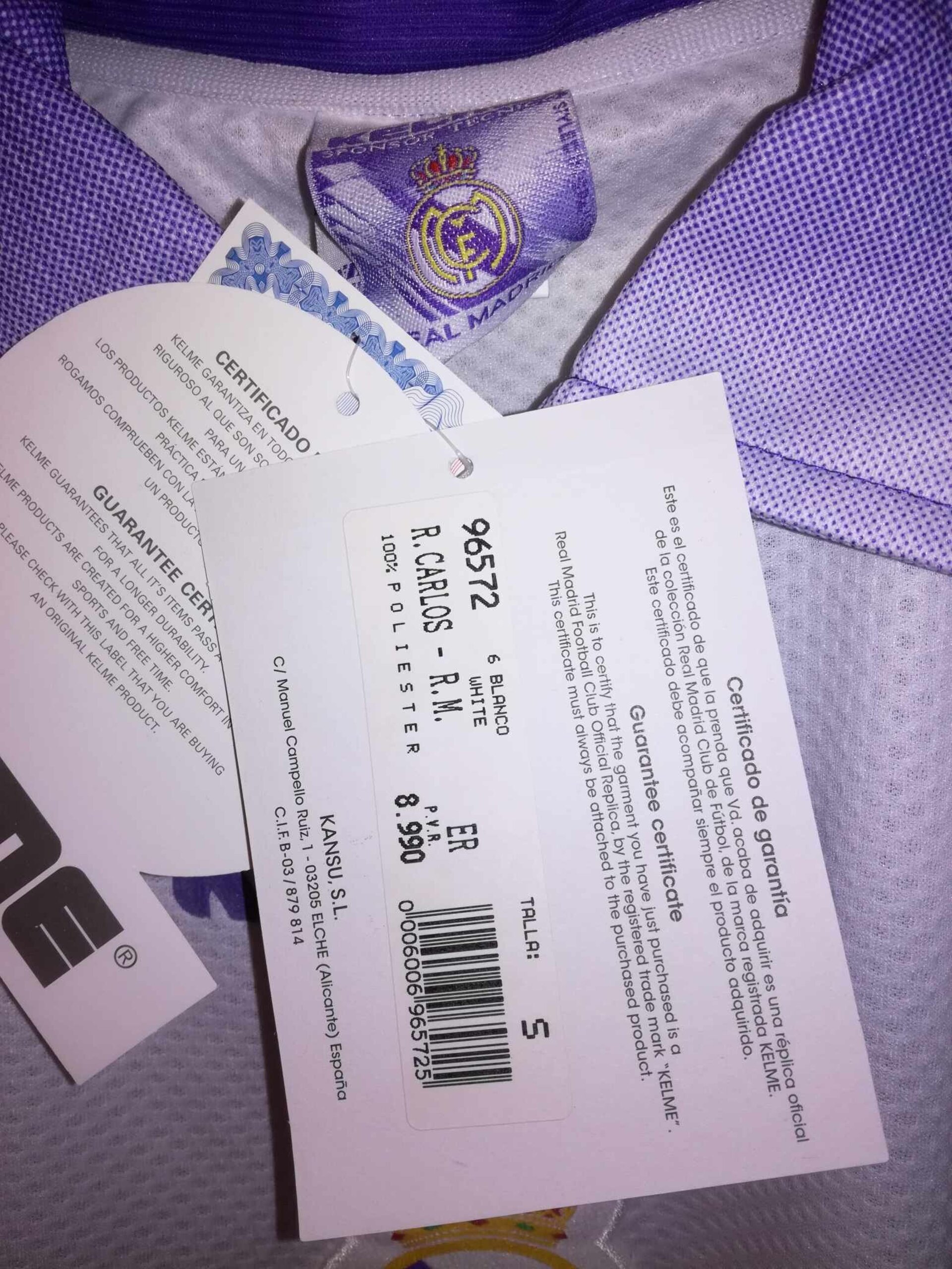 REAL MADRID 1997-1998 Roberto Carlos 3 BNWT S - 4