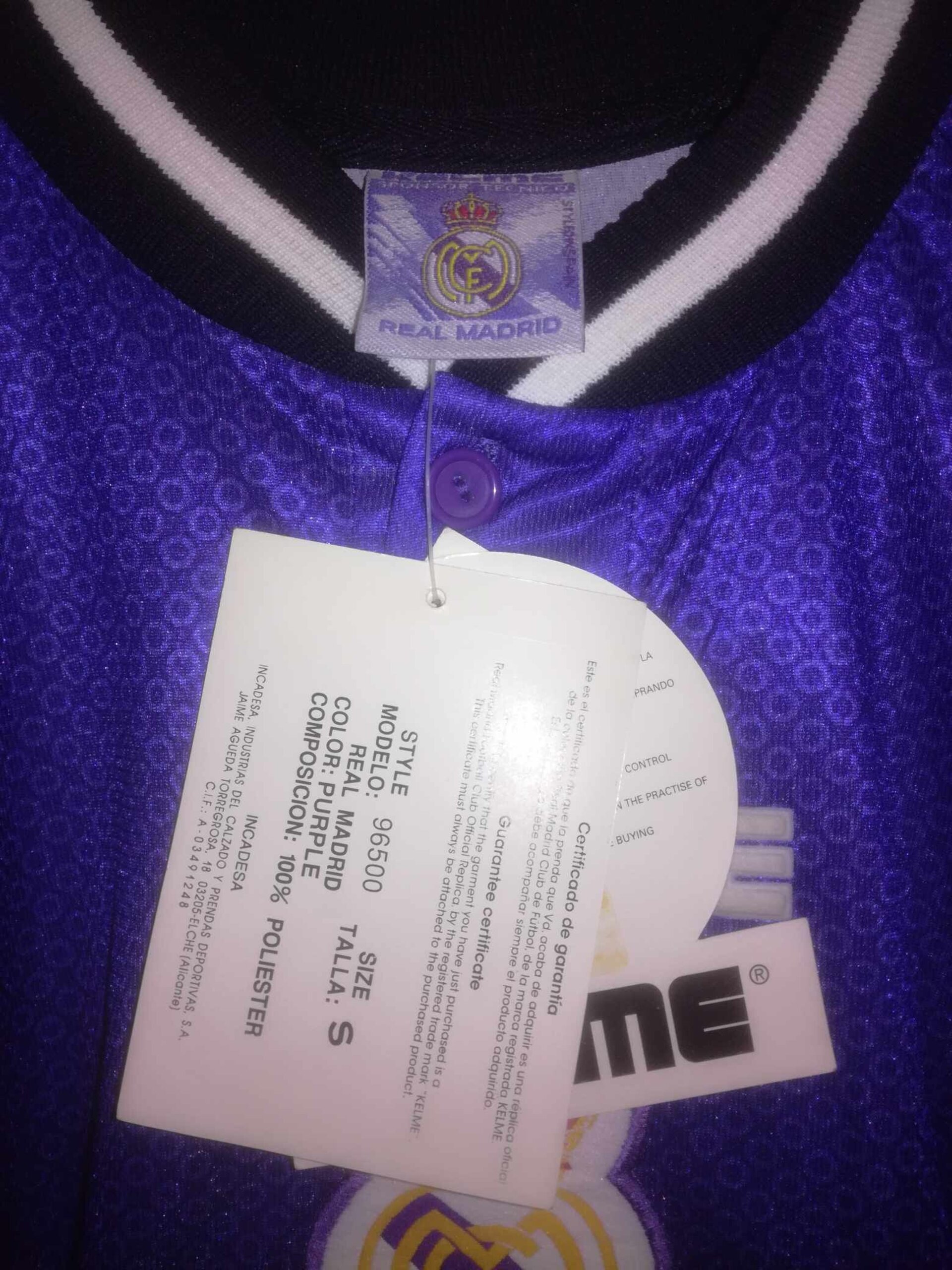 REAL MADRID 1997-1998 BNWT away S - 3