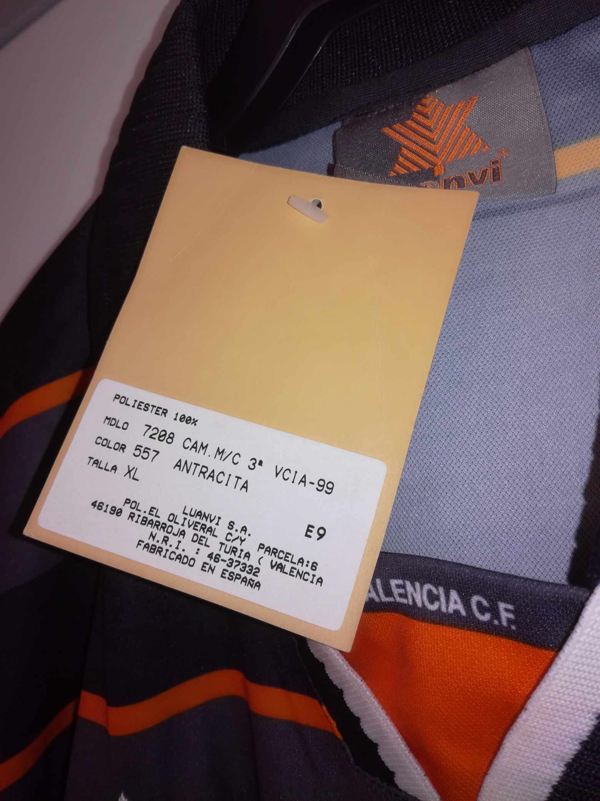 VALENCIA CF 1999-2000 BNWT third XL - 3