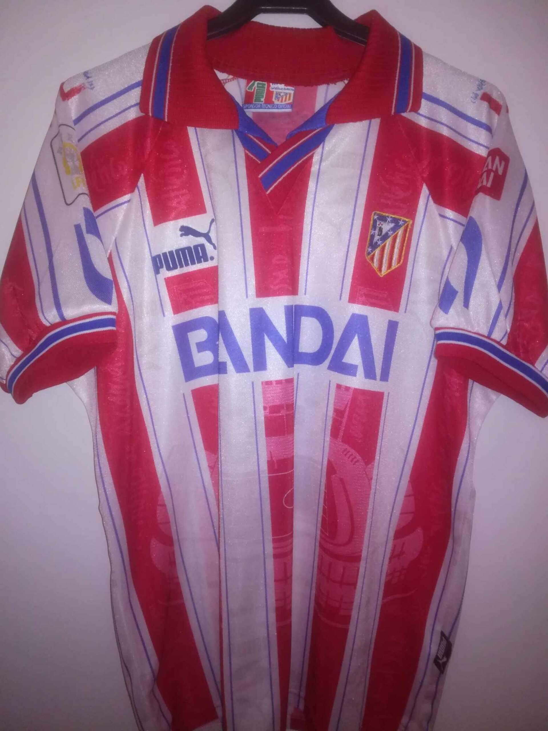 ATLETICO MADRID 1996-1997 Kiko 19 Match Worn M - 2