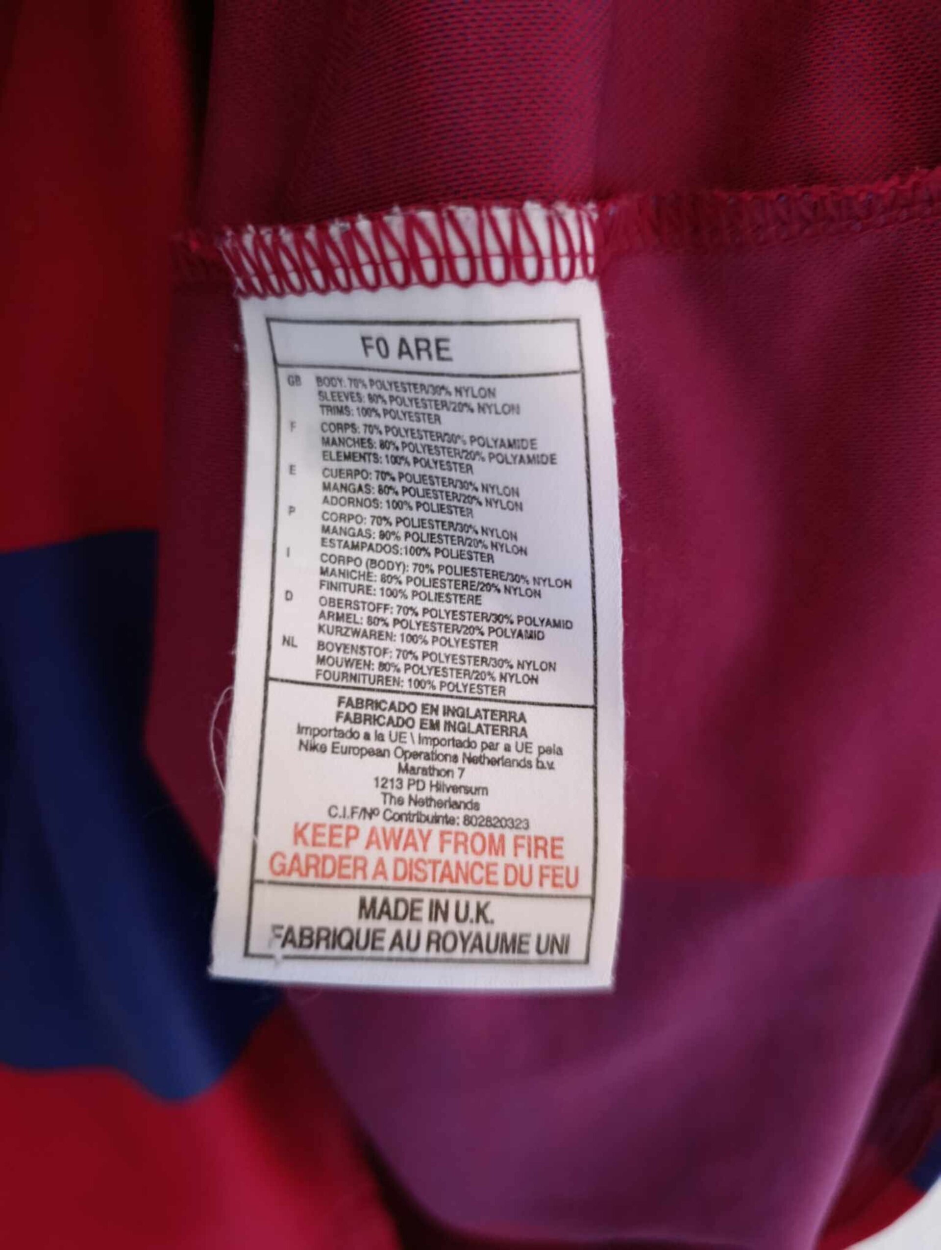 FC BARCELONA 2000-2001 number 9 S - 4